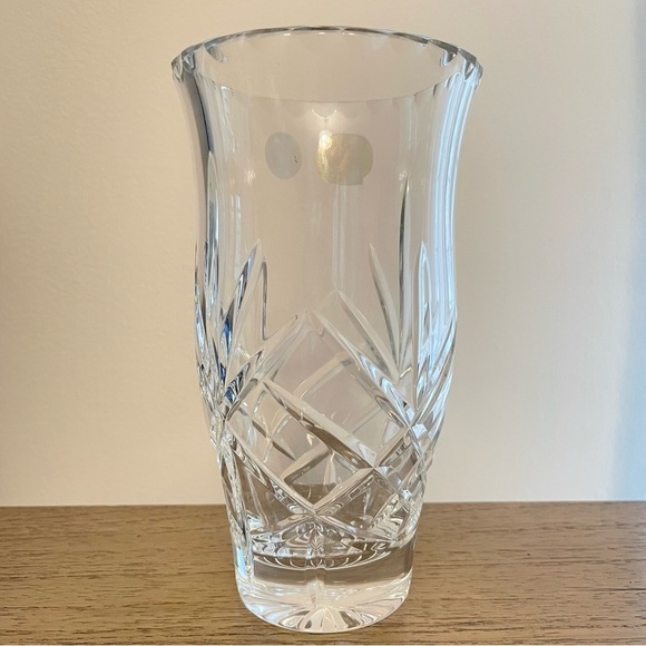 Bohemia Crystal 12" 24% Pbo Hand Cut Vase made in Czech Republic - Picture 4 of 13